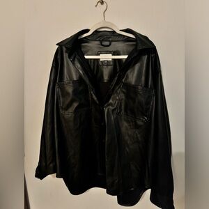 American Eagle Black Bomber Jacket